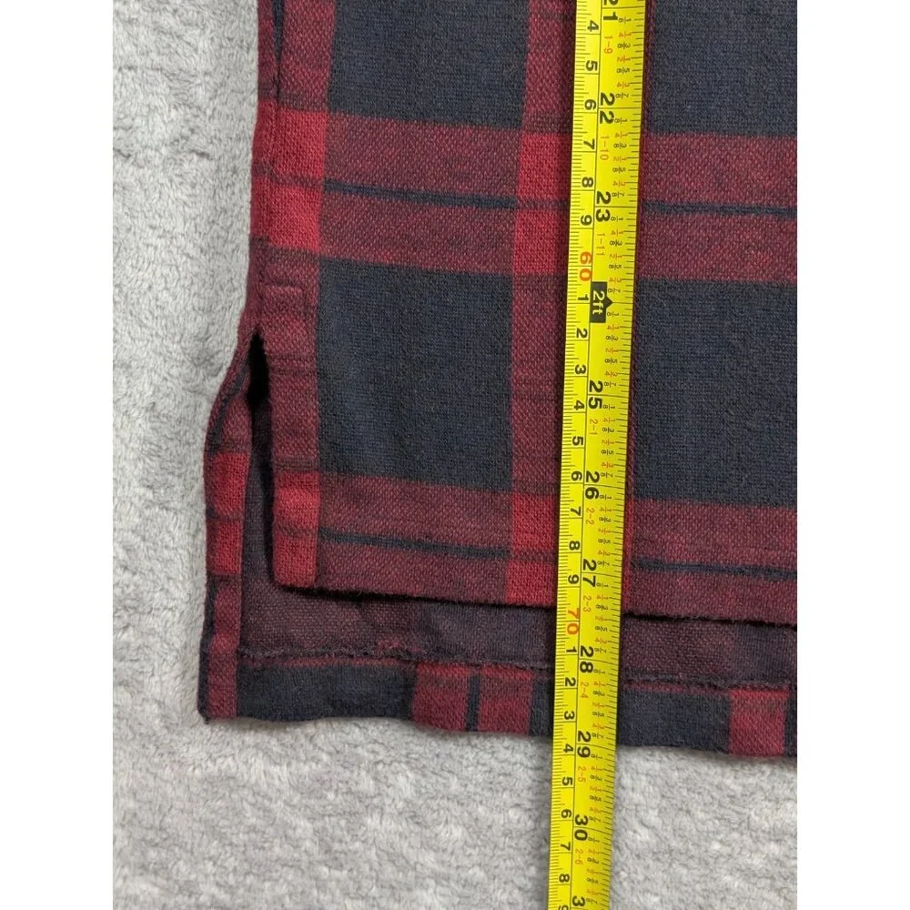 Polo Ralph Lauren Polo Shirt Mens Large Red Plaid Preppy Academia Vintage Casual
